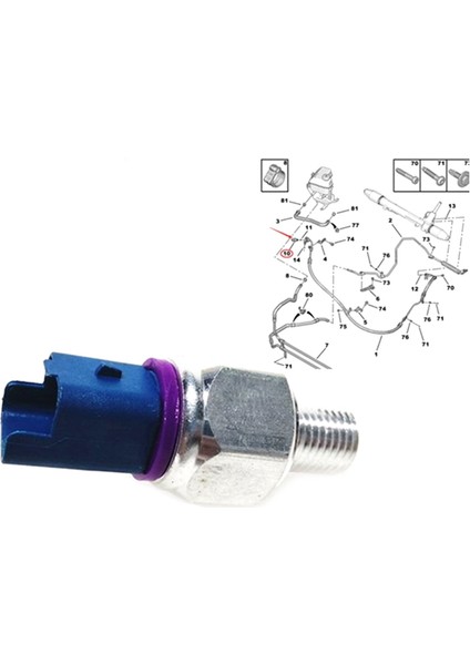 1 Adet Hidrolik Direksiyon Basınç Anahtarı Sensörü Yağ Basınç Sensörü Anahtarı Peugeot 206 306 406 4015.09 401509 (Yurt Dışından) fırsatları