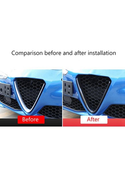Alfa Romeo Giulia 2017-2019 Için Ön Hava Izgaraları Logo Dekorasyon Halka Kapak Trim Etiket Çerçeve Aksesuarları (Yurt Dışından) fiyatları