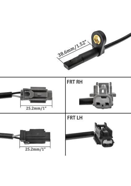 4 Adet Abs Tekerlek Hız Sensörü 47911-9Y000,47910-9Y000,47901-9Y000,47900-9Y000 Nissan Teana I J31 2.0 2.3 2003-2008 (Yurt Dışından) fırsatları