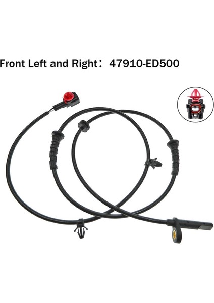 4 Adet Ön Arka Sol Sağ Abs Tekerlek Hız Sensörü Nissan Tiida C11 47910-ED500 47901-ED500 47900-ED500 (Yurt Dışından) indirimleri