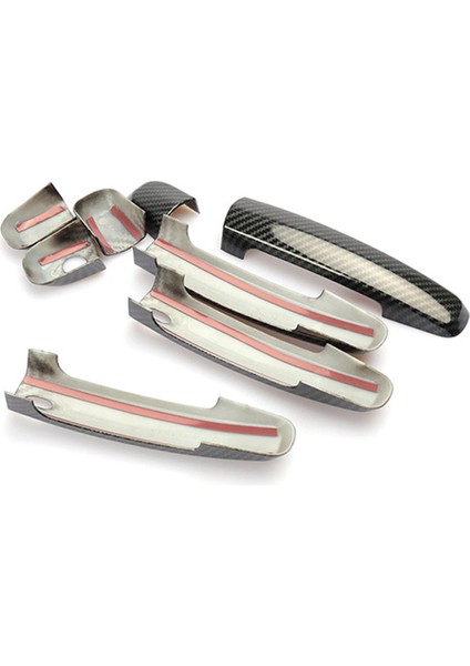 Karbon Fiber Ayna Kapakları+Kapı Kolu Kapakları Jeep Grand Cherokee Dodge Durango 2011-2020 (Yurt Dışından)