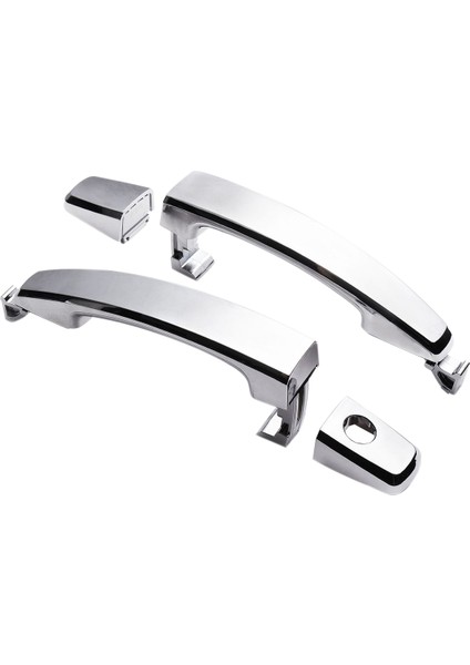 2x Ön Sol Anahtar Deliği ile Ön Sağ/arka Krom Abs Kapı Dış Kolu Kapakları Chevrolet Captiva Sport/aveo/saturn (Yurt Dışından)