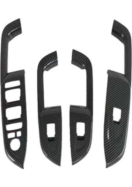 1 Set Karbon Fiber Iç Kapı Kol Dayanağı Cam Kaldırma Anahtarı Paneli Kapak Döşemesi Hyundai Venue 2019-2020 (Yurt Dışından) indirimleri