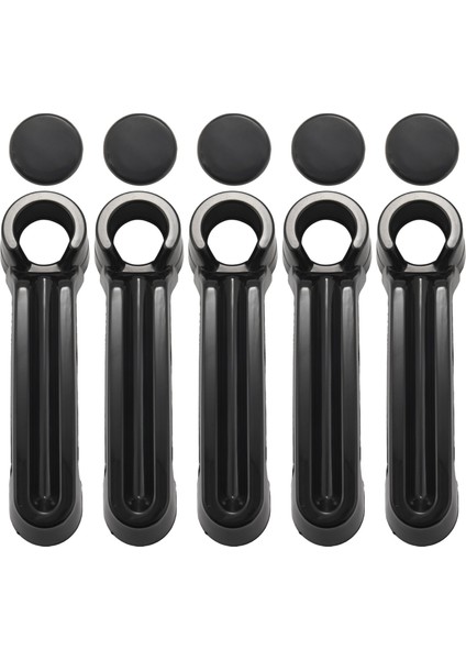 Jeep Wrangler Jk 07-17 Liberty 08-12 Dodge Nitro 07-11 Siyah 4dr Için Dış Dış Kapı Kolu ve Bagaj Kapağı Trim (Yurt Dışından)