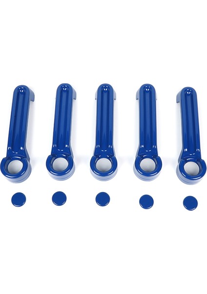 Jeep Wrangler Jk 2007-2017 Liberty 2008-2012 Için Kapı Kolu Uçları Kapak Kiti ve Bagaj Kapağı Kolu Kapağı, Mavi (Yurt Dışından)