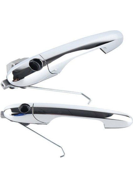 Yolcu Sol ve Sürücü Sağ Yan Dış Kapı Kolu Fiat 500 2007-2020 Için Krom ile 735592026 735592012 (Yurt Dışından)