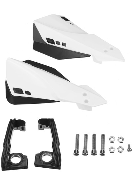 Beyaz Evrensel Motosiklet Handguard Motokros El Koruması Koruyucusu Motosiklet Için 22MM Gidon Koruyucusu (Yurt Dışından)