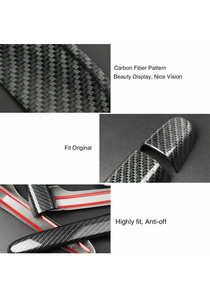 Adet Araba Yan Kapı Kolu Çerçeve Kapak Trim Honda Civic 2006-2011 Için Araba Styling Karbon Fiber (Yurt Dışından) fırsatları