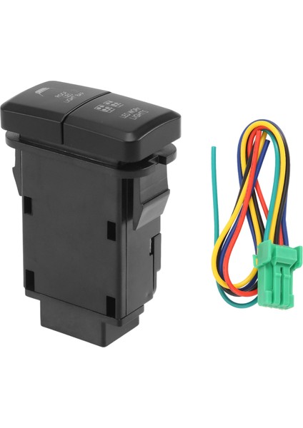 12V Araba Çift LED Işık Çubuğu Mavi/yeşil Açma-Kapama Basmalı Anahtar Düğmesi Toyota Prado Reiz Hilux Landcruiser Işık Düğmesi (Yurt Dışından)