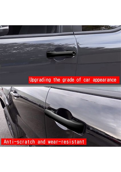 Toyota Tacoma 2024 Için Araba Kapı Kolu Kılıfı Araba Dış Kolu Kılıfı Trim Araba Iç Aksesuarları Parlak Siyah (Yurt Dışından) modelleri