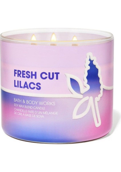 Fresh Cut Lilacs Büyük Mum 411 G Beyaz, Hoş ve Ferah Ortamlar Için Ideal Seçim