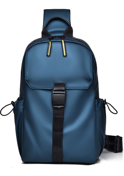 Erkek Çapraz Askılı Çanta Büyük Kapasiteli Göğüs Çantası Su Geçirmez Açık Spor Satchel Trend Oxford Kumaş Omuz Çantası (Yurt Dışından)