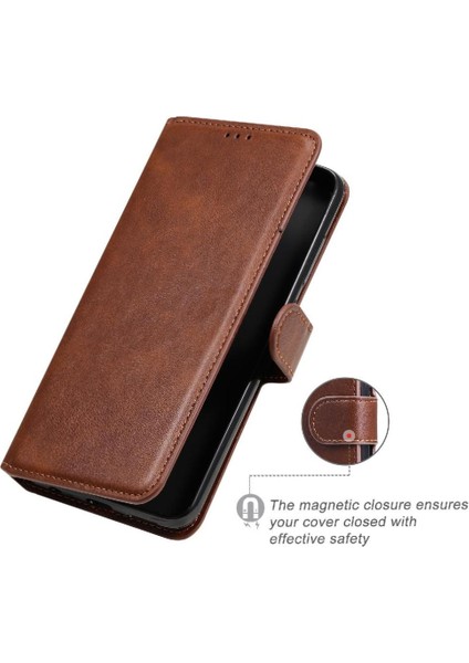 Xiaomi Redmi Note 9 4g Basit Iş Pu Deri Manyetik Kapaklı Cüzdan Telefon Kılıfı Kart Tutuculu Koruma Kılıfı (Yurt Dışından) fırsatları