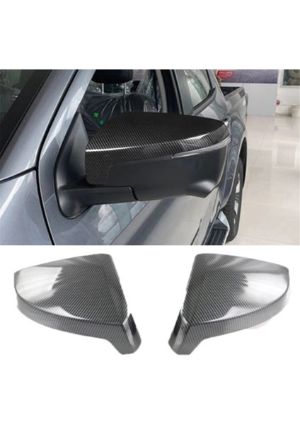 Isuzu D-Max Dmax 2021 2022 2023 Abs Karbon Fiber Dikiz Aynası Kapağı Trim Yan Kapı Aynası Sticker Araba Aksesuarları (Yurt Dışından)