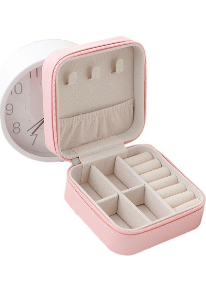 Basit Taşınabilir Mücevher Kutusu Düzenleyici, Çevirmeli Kapaklı, Taşıması Kolay (Yurt Dışından)