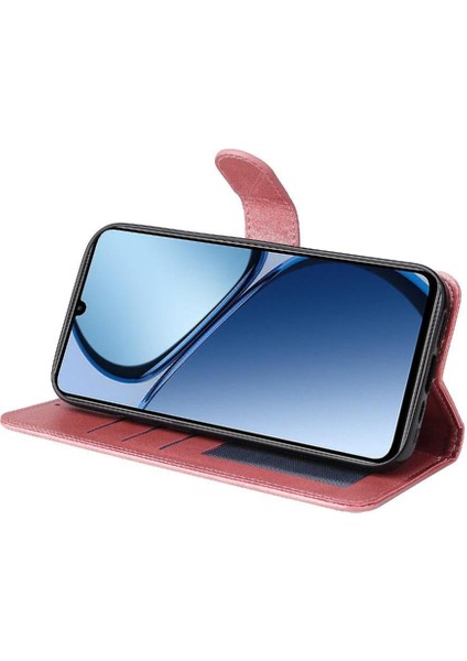 Realme C61 Basit Iş Pu Deri Manyetik Kapaklı Cüzdan Telefon Kılıfı Kart Tutuculu Koruma Kılıfı (Yurt Dışından) fiyatları