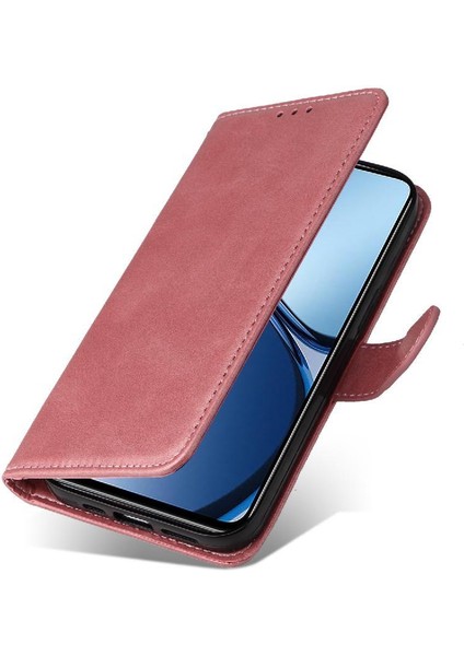 Realme C61 Basit Iş Pu Deri Manyetik Kapaklı Cüzdan Telefon Kılıfı Kart Tutuculu Koruma Kılıfı (Yurt Dışından) fırsatları