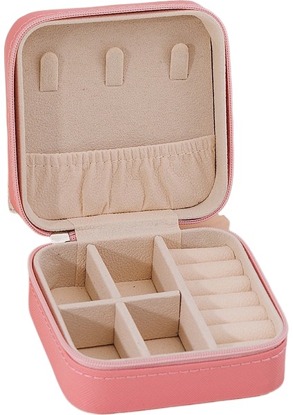 Basit Taşınabilir Mücevher Kutusu Düzenleyici, Çevirmeli Kapaklı, Taşıması Kolay (Yurt Dışından)