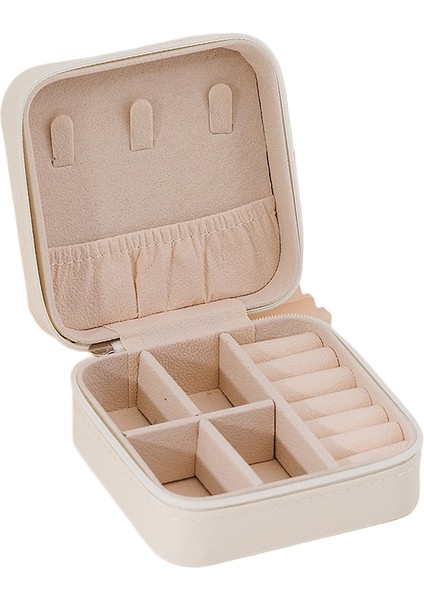 Basit Taşınabilir Mücevher Kutusu Düzenleyici, Çevirmeli Kapaklı, Taşıması Kolay (Yurt Dışından)