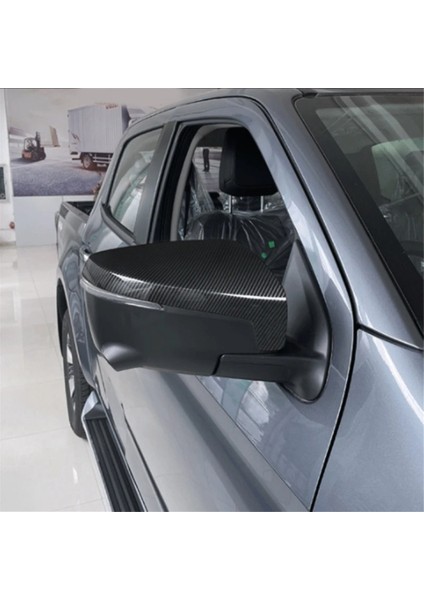Isuzu D-Max Dmax 2021 2022 2023 Abs Karbon Fiber Dikiz Aynası Kapağı Trim Yan Kapı Aynası Sticker Araba Aksesuarları (Yurt Dışından)