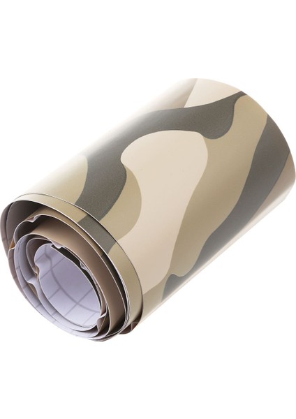 Rulo Camo Araba Etiket Karbon Fiber Motosiklet Pvc Vinil Ordu Etiket Camo Woodland Kamuflaj Etiket Sarı Kamuflaj 152X10 cm (Yurt Dışından)