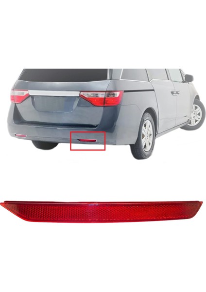 Honda Odyssey 2011-2017 Aksesuarları Için Arka Tampon Reflektörü, 33505-TK8-A01 Sağ Yolcu Tarafı (Yurt Dışından)
