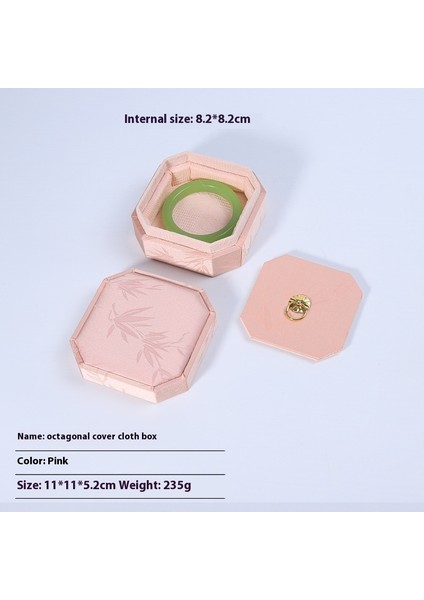 Sekizgen Cennet ve Dünya Örtüsü Bez Kutusu Bilezik Kutusu Oyun Yeşim Dize Saklama Kutusu Ambalaj Kutusu (Yurt Dışından)