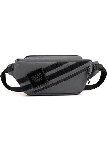 Yeni Erkek Göğüs Çantası Trend Crossbody Çanta Açık Spor Bel Çantası Eğlence Büyük Kapasiteli Omuz Çantası (Yurt Dışından)