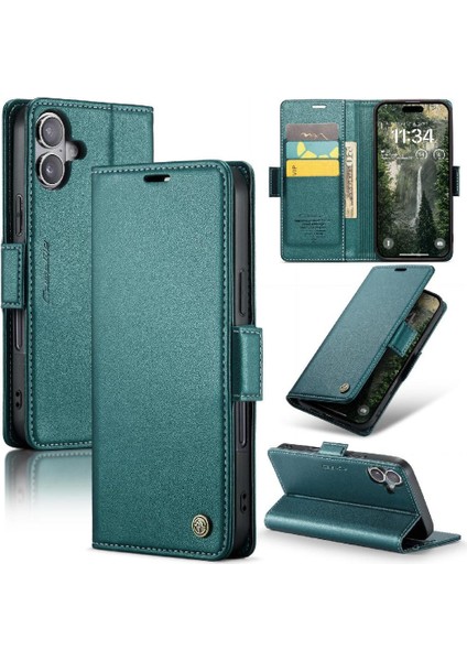 IPhone 16 Için Flip Case Artı Cüzdan Kılıf Darbeye Vaka Kickstand Anti (Yurt Dışından) fırsatları