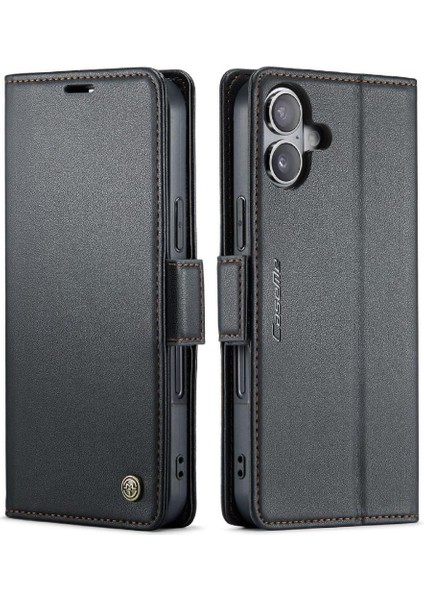 IPhone 16 Için Flip Case Artı Cüzdan Kılıf Darbeye Vaka Kickstand Anti (Yurt Dışından)