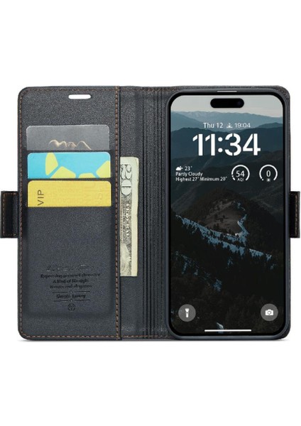 IPhone 16 Için Flip Case Artı Cüzdan Kılıf Darbeye Vaka Kickstand Anti (Yurt Dışından) indirimleri