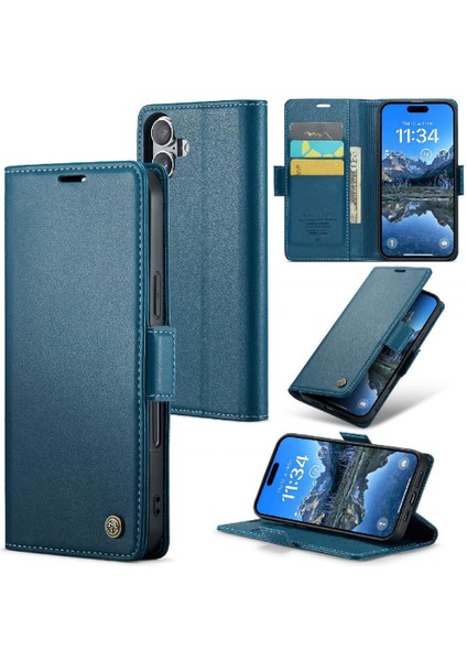 IPhone 16 Için Flip Case Artı Cüzdan Kılıf Darbeye Vaka Kickstand Anti (Yurt Dışından) fırsatları