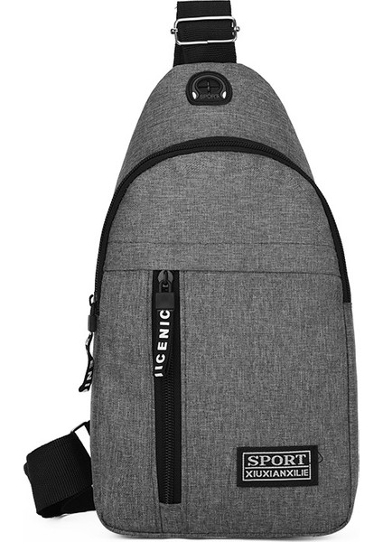 Erkek Göğüs Çantası Taşınabilir Günlük Omuz Çantası Basit Moda Trend Niş Tasarım Crossbody Çanta (Yurt Dışından)