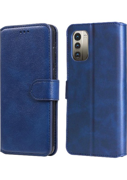 Nokia G11 Basit Iş Pu Deri Manyetik Kapaklı Cüzdan Telefon Kılıfı Kart Tutuculu Koruma Kılıfı (Yurt Dışından)