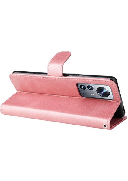 Xiaomi 12 Pro Basit Iş Pu Deri Manyetik Kapaklı Cüzdan Telefon Kılıfı Kart Tutuculu Koruma Kılıfı (Yurt Dışından) fırsatları