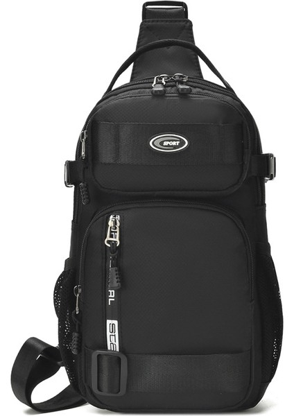 Erkek Göğüs Çantası Günlük Crossbody Çanta Oxford Kumaş Erkek Çantası Eğimli Sırt Spor Çantası (Yurt Dışından)