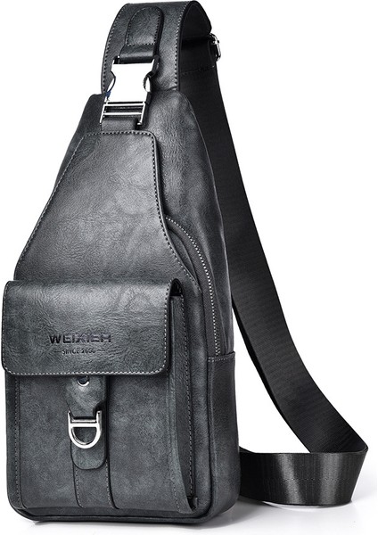 Göğüs Çantası Crossbody Erkek Su Geçirmez Crossbody Göğüs Çantası Omuz Çantası Satchel Erkek (Yurt Dışından)