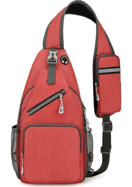 Moda Göğüs Çantası Erkek Günlük Omuz Çantası Eğimli Çapraz Trend Çapraz Gövde Çanta (Yurt Dışından)