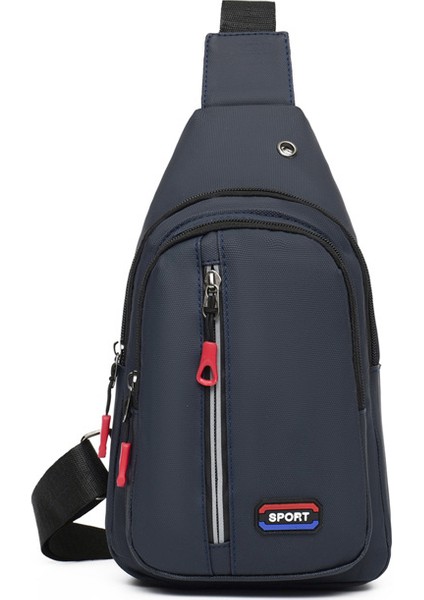 Günlük Spor Binicilik Crossbody Çanta Açık Seyahat Basit Göğüs Çantası Erkek Bozuk Para Çantası (Yurt Dışından)