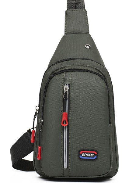 Günlük Spor Binicilik Crossbody Çanta Açık Seyahat Basit Göğüs Çantası Erkek Bozuk Para Çantası (Yurt Dışından)