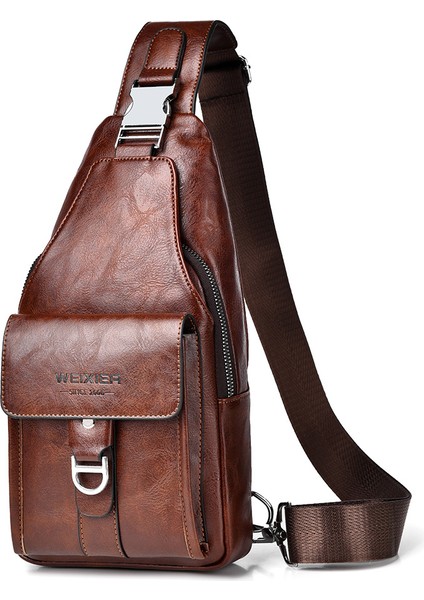 Göğüs Çantası Crossbody Erkek Su Geçirmez Crossbody Göğüs Çantası Omuz Çantası Satchel Erkek (Yurt Dışından)