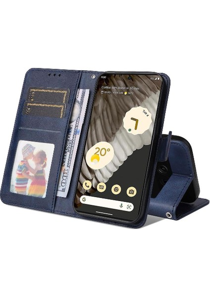 Google Pixel 7 Pro Basit Iş Pu Deri Manyetik Kapaklı Cüzdan Telefon Kılıfı Kart Tutuculu Koruma Kılıfı (Yurt Dışından) indirimleri