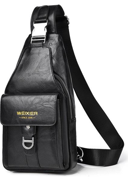 Göğüs Çantası Crossbody Erkek Su Geçirmez Crossbody Göğüs Çantası Omuz Çantası Satchel Erkek (Yurt Dışından)