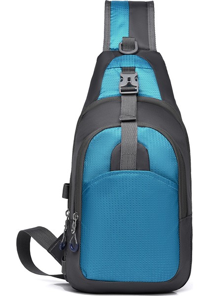 Günlük Göğüs Çantası Erkek Kadın Çok Fonksiyonlu Omuz Çantası Crossbody Çanta Açık Büyük Kapasiteli Spor Cep Telefonu Çantası (Yurt Dışından)