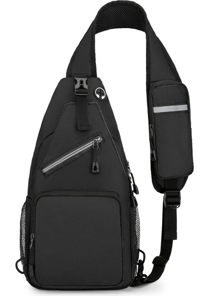Moda Göğüs Çantası Erkek Günlük Omuz Çantası Eğimli Çapraz Trend Çapraz Gövde Çanta (Yurt Dışından)