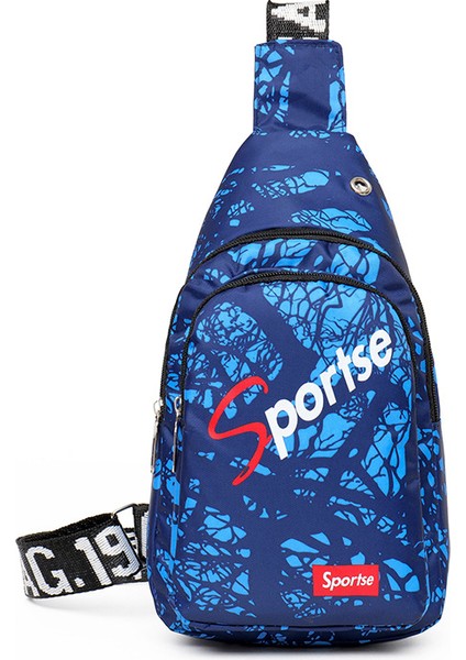 Erkek Göğüs Çantasının Kore Versiyonu Çiçekli Göğüs Çantası Erkek Rahat Bel Çantası Rahat Yüz Çiftler Omuz Çapraz Askılı Çanta (Yurt Dışından)