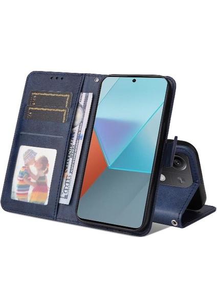 Xiaomi Redmi Note 13 Pro 5g Basit Iş Pu Deri Manyetik Kapaklı Cüzdan Telefon Kılıfı Kart Tutuculu Koruma Kılıfı (Yurt Dışından) fırsatları