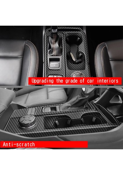 Araba Karbon Fiber Stil Araba Kontrol Vites Paneli Trim Ford Ranger 2023+ Için Su Bardağı Tutucu Ayar Kapağı (Yurt Dışından)