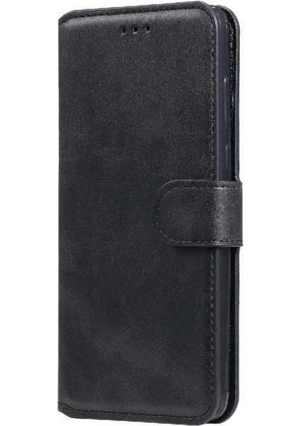 Xiaomi Redmi Note 9 4g Basit Iş Pu Deri Manyetik Kapaklı Cüzdan Telefon Kılıfı Kart Tutuculu Koruma Kılıfı (Yurt Dışından)