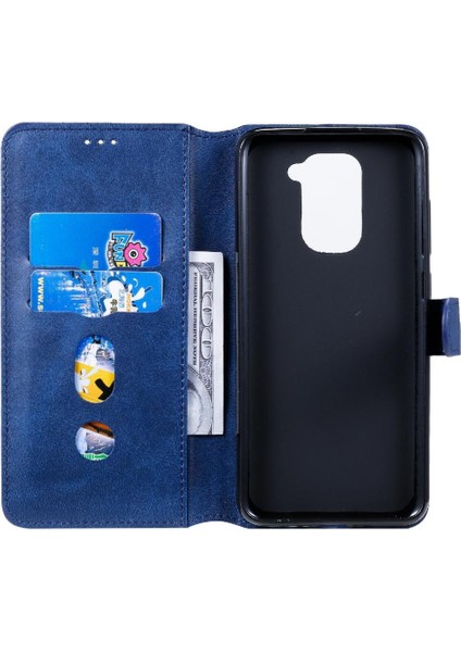 Xiaomi Redmi Note 9 4g Basit Iş Pu Deri Manyetik Kapaklı Cüzdan Telefon Kılıfı Kart Tutuculu Koruma Kılıfı (Yurt Dışından) fırsatları